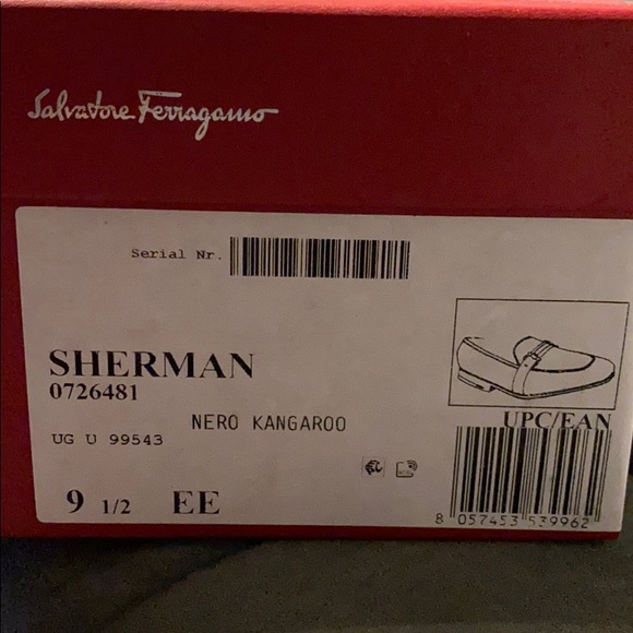 Men’s Ferragamo black dress shoes